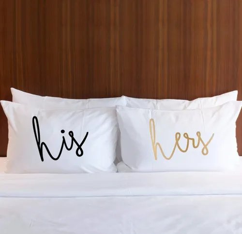 His and Hers Pillowcases